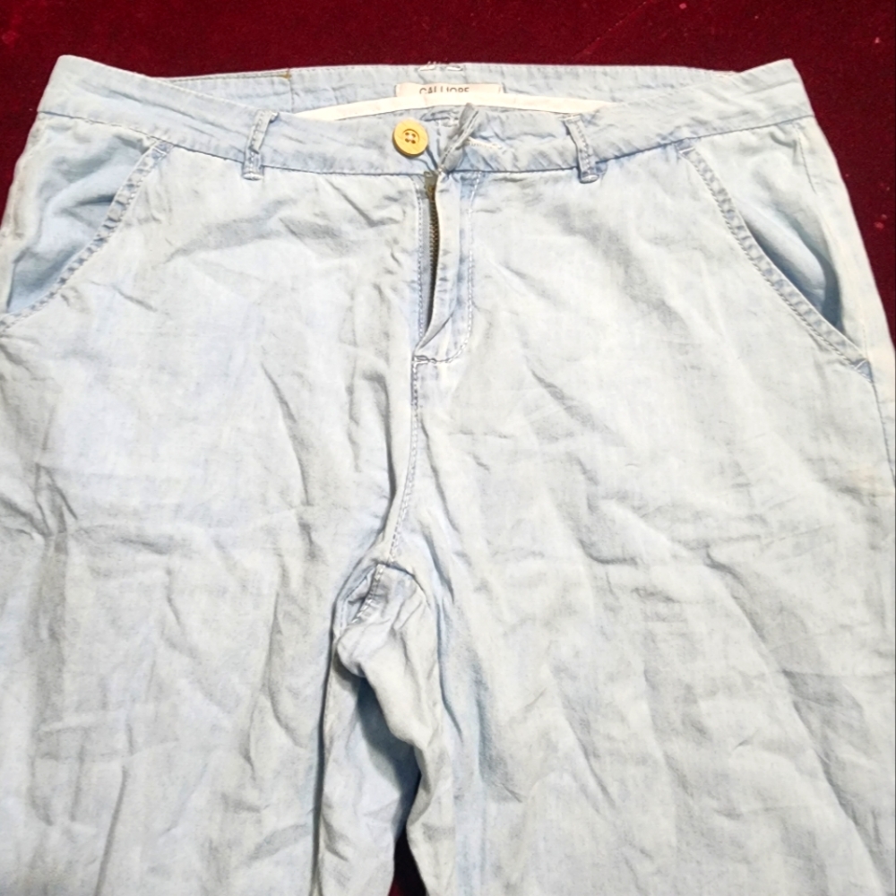NWOT ... Calliope Collection Denim light blue pants - Picture 4 of 12